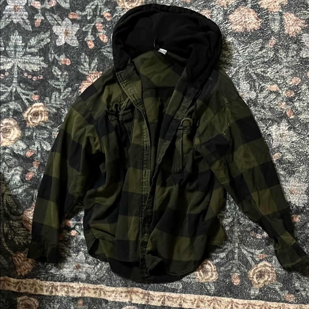 Divided Charcoal Hooded Sweatshirt